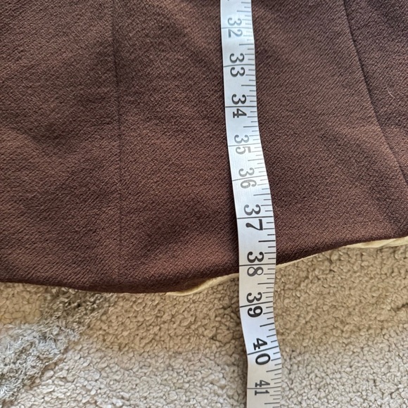 J Crew Lady Day chocolate brown wool coat belted peacoat 6 - Picture 9 of 12